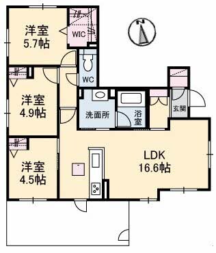 倉敷駅 徒歩31分 1階の物件間取画像