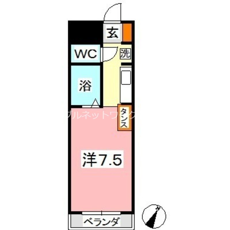 フォーバスⅠの物件間取画像