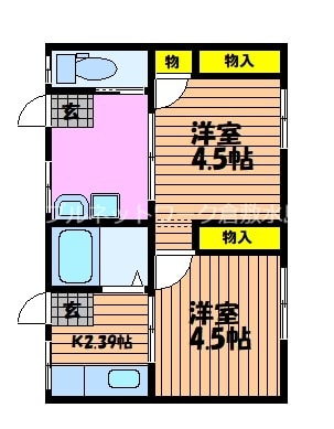 カプセルマンション酒井の物件間取画像