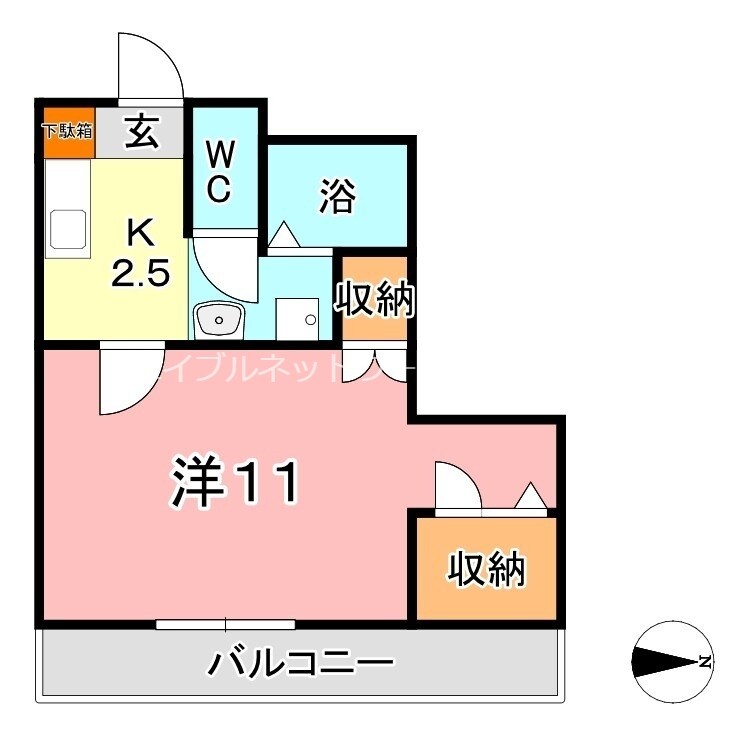 ブールブランシュ　C棟の物件間取画像