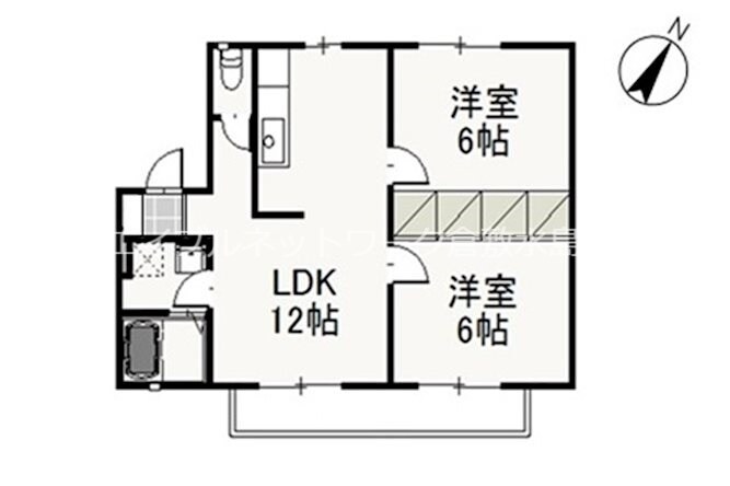 リーヴァ妹尾　Bの物件間取画像