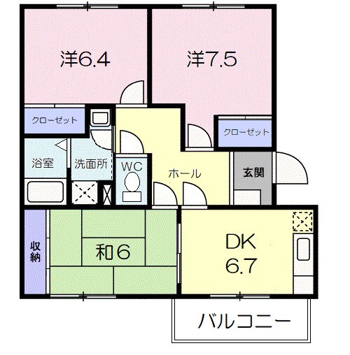 パールフィールドの物件間取画像