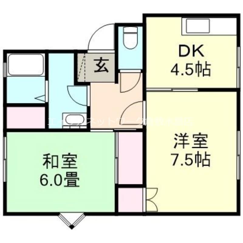 清音駅前ハイツの物件間取画像