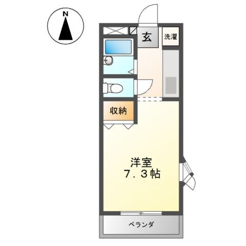 エスポワール倉敷の物件間取画像