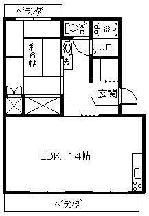 フジノマンションの物件間取画像