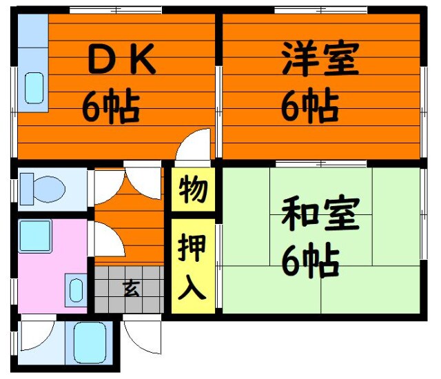 ヴィラTの物件間取画像