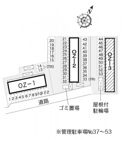 レオパレスＯＺ－３の物件外観写真