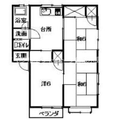 シャルマン西江の物件間取画像