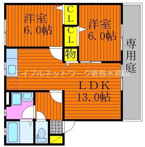 ベリー・オーライＣの物件間取画像