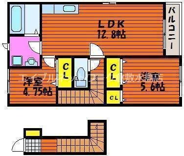 クラウンフィールドＮ　A棟の物件間取画像