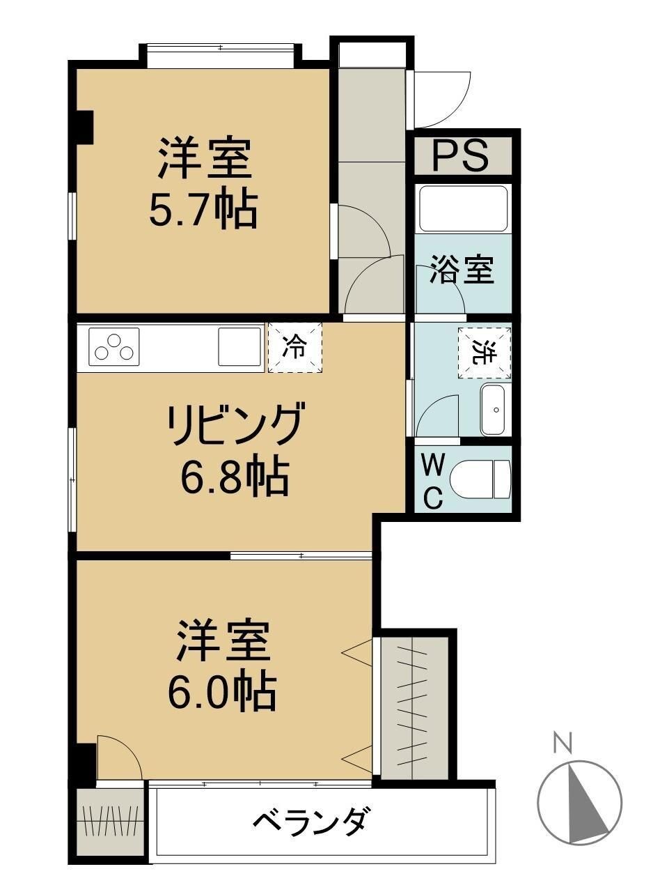 ブリーズ中島の物件間取画像