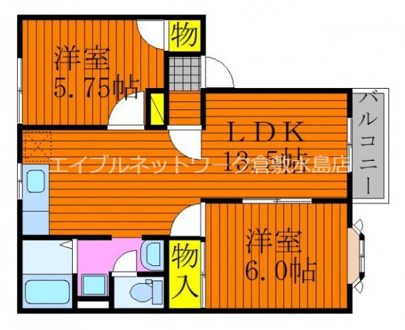 グリーンパーク西辛川Ｃの物件間取画像