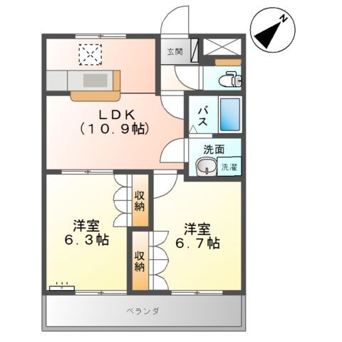 サンモールの物件間取画像