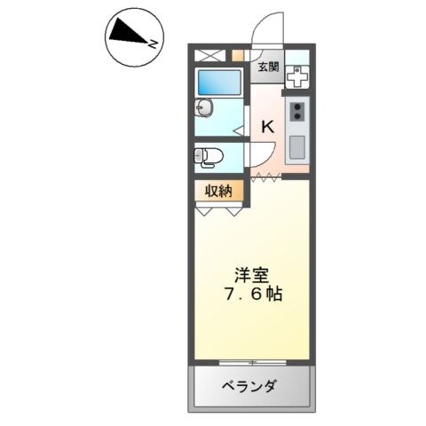 サンルームあじさいの物件間取画像