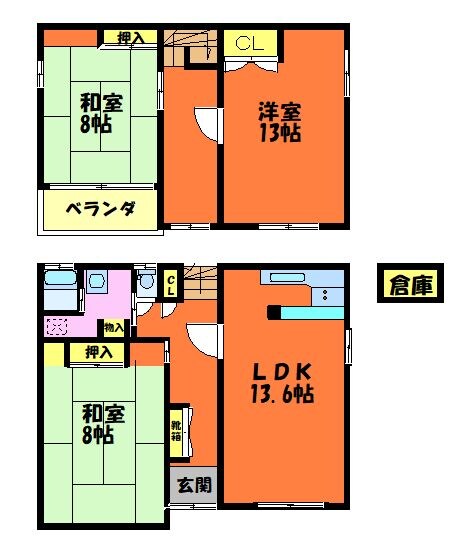 宮前の家の物件間取画像