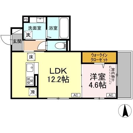 （仮）Ｄ-ＲＯＯＭ浜ノ茶屋Ⅱの物件間取画像