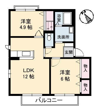 エーデルハオス　Ｆ棟の物件間取画像