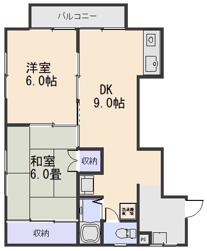 吉備津グリーンハイツの物件間取画像