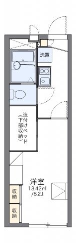 レオパレスアモーレ　パートⅡの物件間取画像