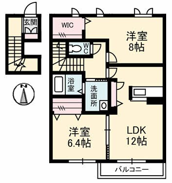 パーシモンの物件間取画像