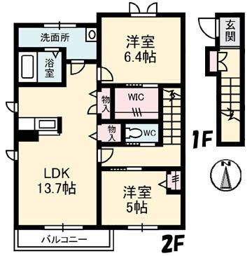 アイリスの物件間取画像