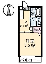 コーポアリメントの物件間取画像