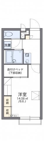 レオパレスおいしの物件間取画像