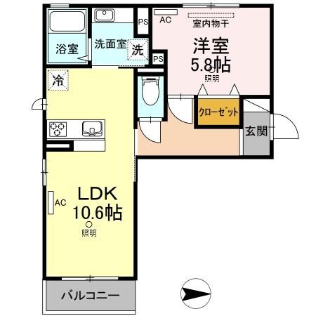 ベイ　ブランシェ浜町の物件間取画像