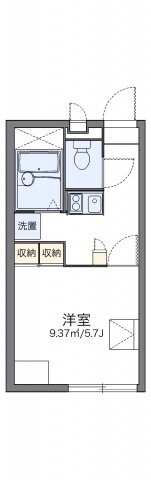 レオパレスかぜの物件間取画像