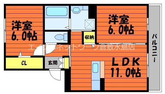 オアシス連島の物件間取画像