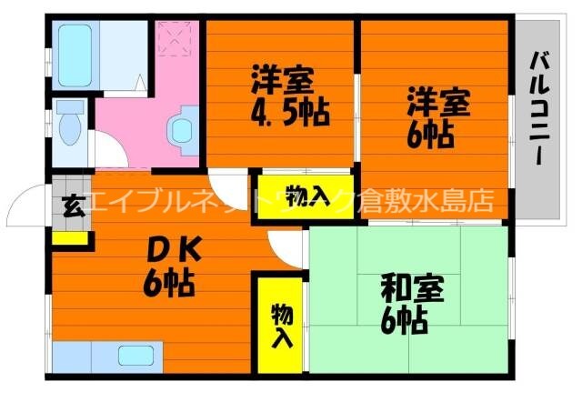 コーポ妙の物件間取画像