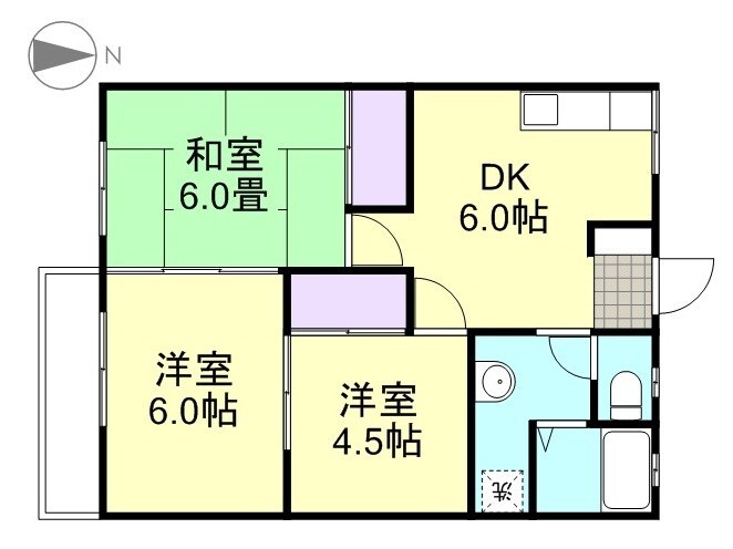 コーポ妙の物件間取画像