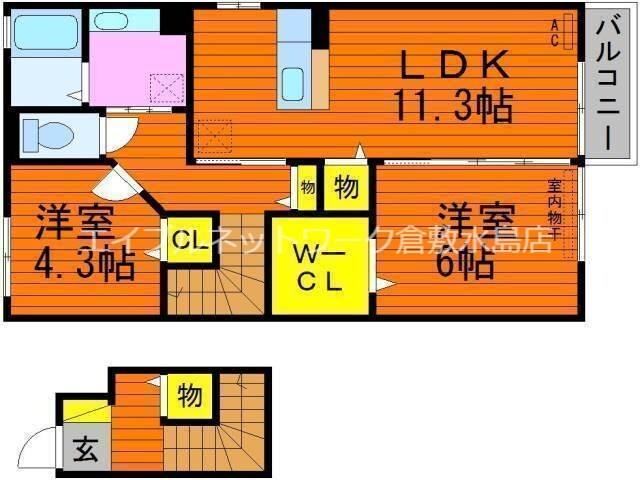 ボヌールの物件間取画像