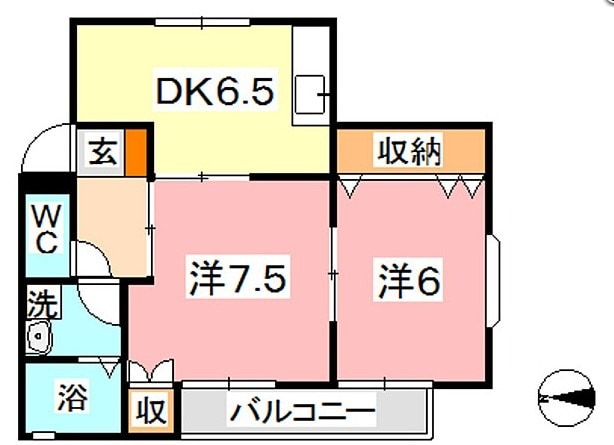 サンヒルズの物件間取画像