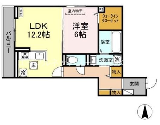 西富井駅 徒歩15分 3階の物件間取画像