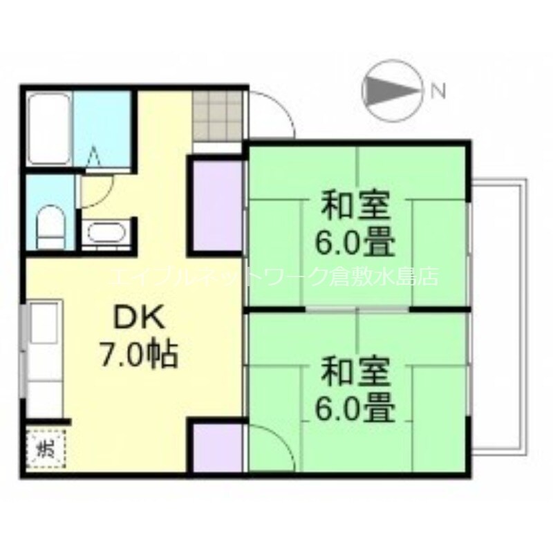 ジュネス神田　A棟の物件間取画像