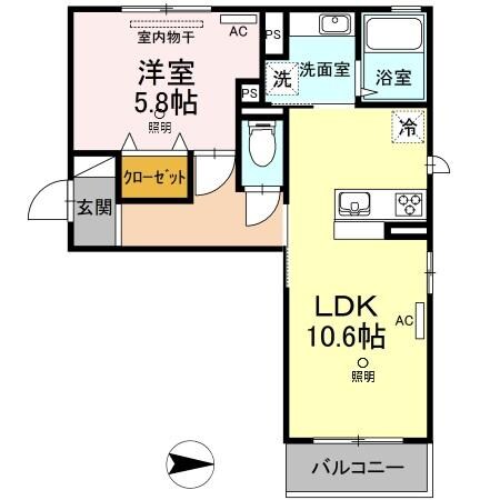 ベイ　ブランシェ浜町の物件間取画像