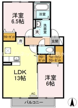 アセーボⅢの物件間取画像