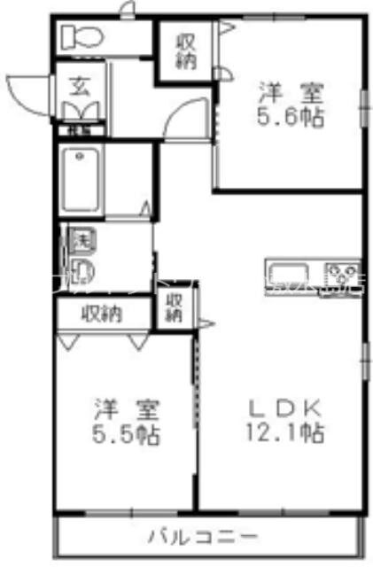 茶屋町駅 徒歩26分 1階の物件間取画像