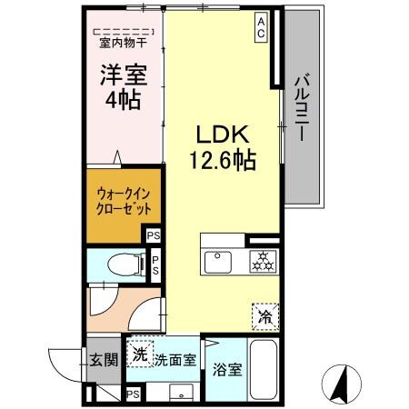 倉敷市駅 徒歩14分 3階の物件間取画像