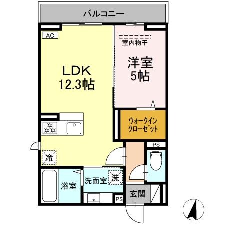 アルカンシェルＳａｙａ Ⅱの物件間取画像