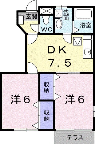 ヒルズ・ハウスの物件間取画像