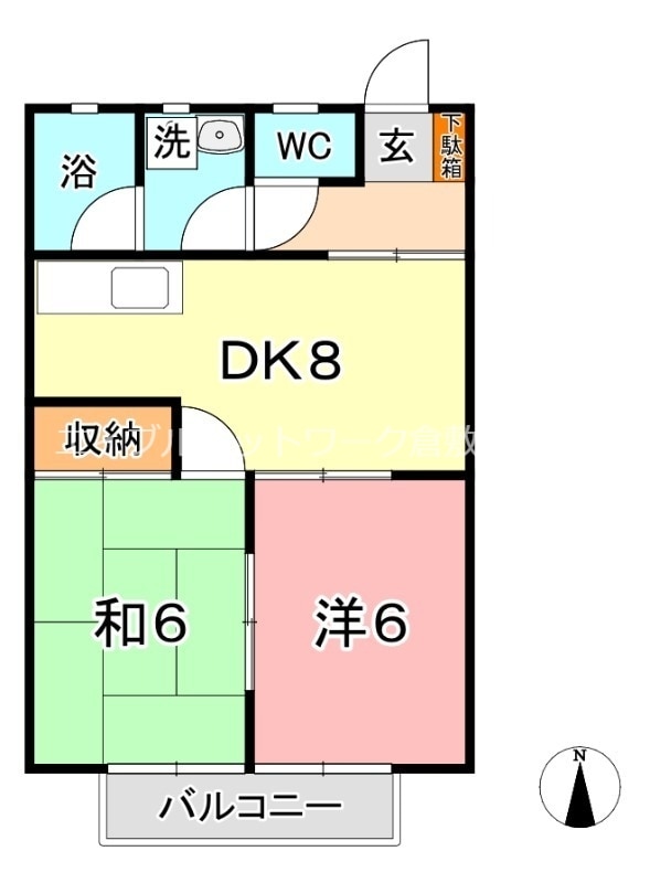 西富井駅 徒歩20分 1階の物件間取画像