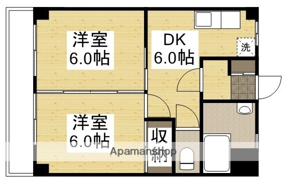 福井駅 徒歩7分 5階の物件間取画像