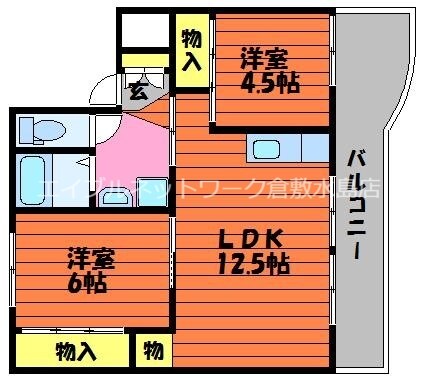 ＫＡＩ Ｔｅｒｒａｃｅ　Ⅰの物件間取画像