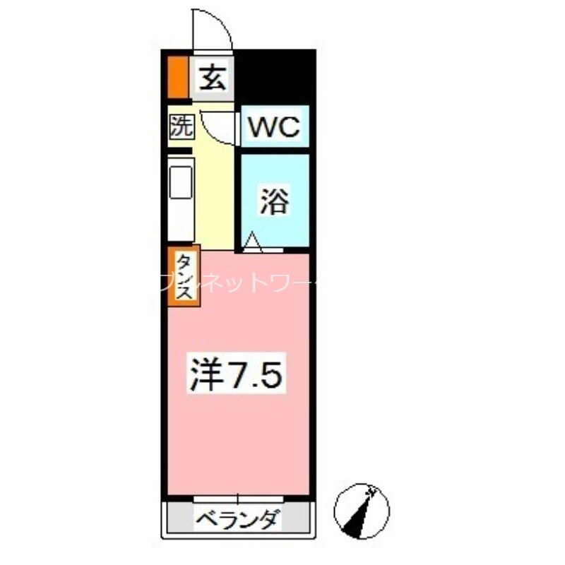 フォーバスⅠの物件間取画像