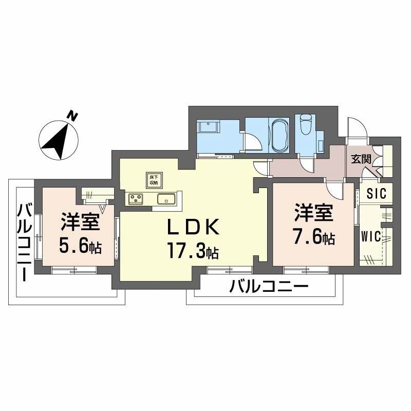 浦田駅 徒歩24分 1階の物件間取画像