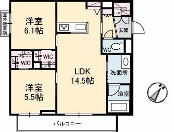 アベニール千鶴の物件間取画像