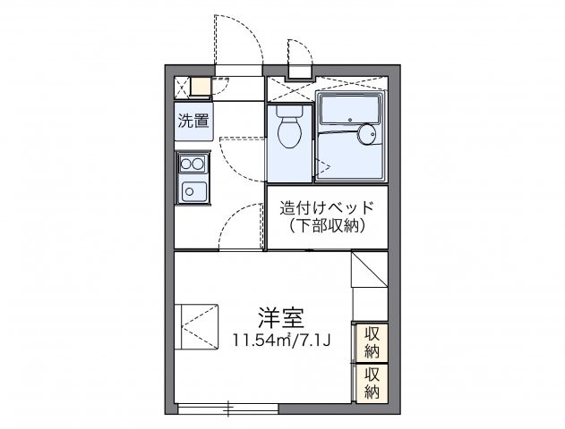 レオパレスさくらの物件間取画像