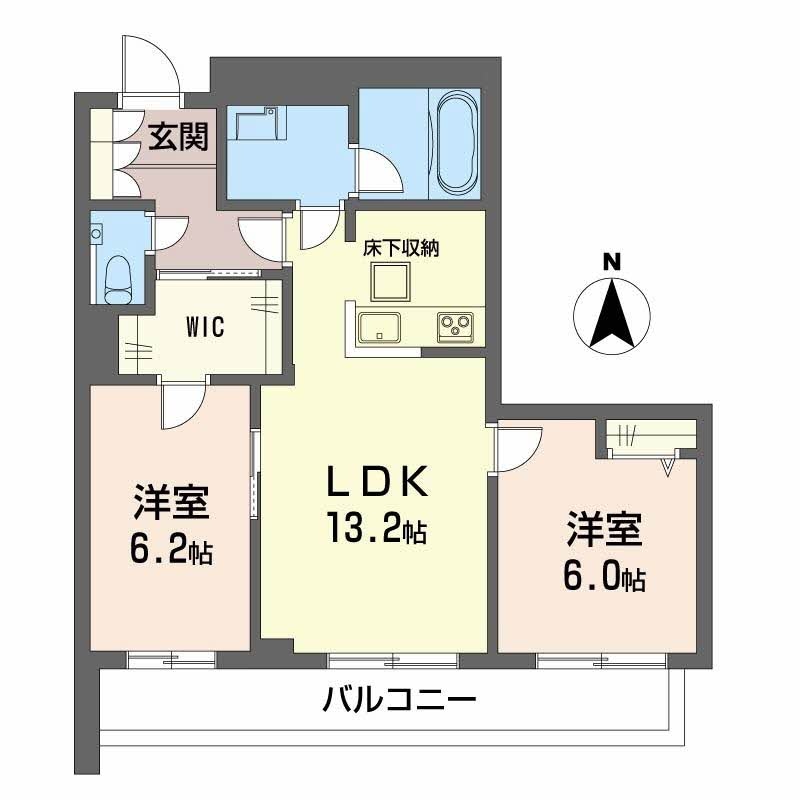 倉敷駅 徒歩10分 2階の物件間取画像